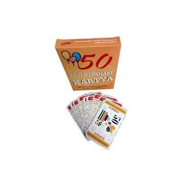 50. Születésnapi Ajándék Kártya Játék