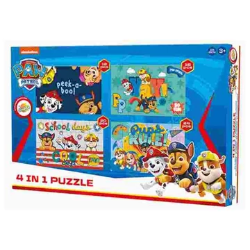Mancs Őrjárat puzzle 4 az 1-ben Mancs Őrjárat puzzle 4 az 1-ben