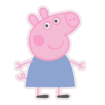 Peppa malac Blue Dress formapárna, díszpárna 27x33 cm
