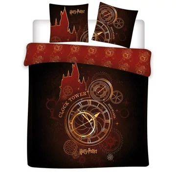 Harry Potter Clock Tower dupla, kétszemélyes ágyneműhuzat 240×220cm, 65x65 cm