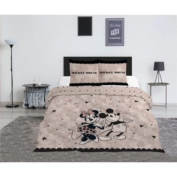 Disney Minnie Love Nights dupla, kétszemélyes ágyneműhuzat 240×220cm, 65x65 cm