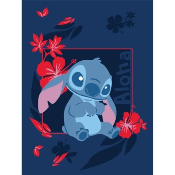 Disney Lilo és Stitch, A csillagkutya Aloha flanel takaró 110x150cm