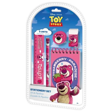 Disney Játékháború Lotso Strawberry írószer szett 5 db-os Disney Játékháború Lotso Strawberry írószer szett 5 db-os