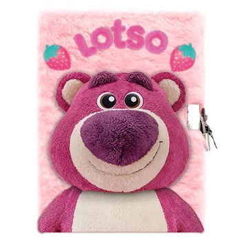 Disney Játékháború Lotso Strawberry 3D plüss A5 lakatos napló Disney Játékháború Lotso Strawberry 3D plüss A5 lakatos napló