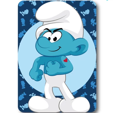 Hupikék Törpikék Hefty Smurf polár takaró 100x140cm Hupikék Törpikék Hefty Smurf polár takaró 100x140cm