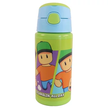 Stumble Guys All Day alumínium szívószálas kulacs akasztóval 500 ml Stumble Guys All Day alumínium szívószálas kulacs akasztóval 500 ml