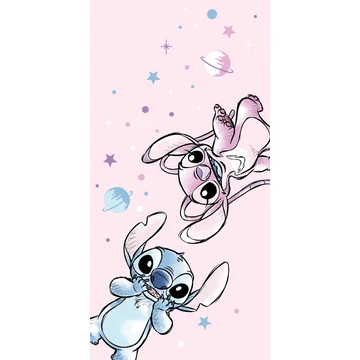 Disney Lilo és Stitch, A csillagkutya Universe fürdőlepedő, strand törölköző 70x140cm (Fast Dry)