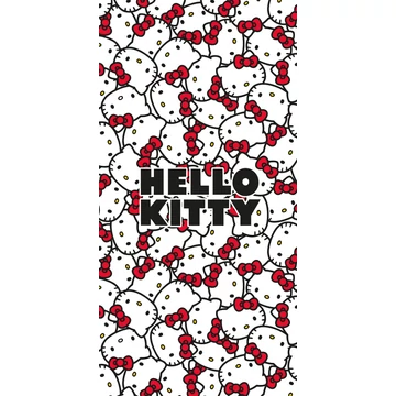 Hello Kitty Red Bows fürdőlepedő, strand törölköző 70x140cm