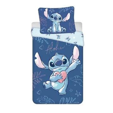 Disney Lilo és Stitch, A csillagkutya Aloha Blue ágyneműhuzat 140×200cm, 70×90 cm Disney Lilo és Stitch, A csillagkutya Aloha Blue ágyneműhuzat 140×200cm, 70×90 cm