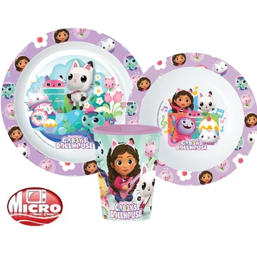 Gabi babaháza Kitty Magic étkészlet, micro műanyag szett, pohárral 260 ml Gabi babaháza Kitty Magic étkészlet, micro műanyag szett, pohárral 260 ml