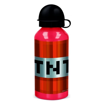 Minecraft TNT alumínium kulacs ivókupakkal 400 ml