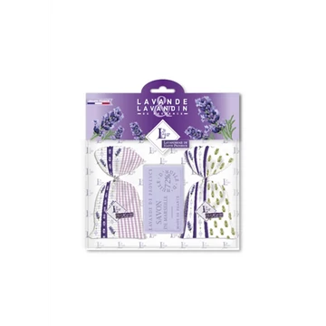 Levendulával töltött Provence zsák 2db, 18 g+levendulaszappan 100g, LAV.LHP9CP