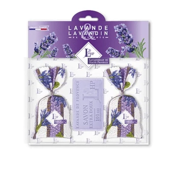 Levendulával töltött Lavande zsák 2db, 18g+levendulaszappan 100g, LAV.LHP9UL19