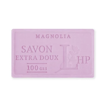 Marseille szappan, növényi olajjal,100g, parabén-tartósítószer-szulfát mentes,hidratáló, celofánban, Magnolia, LAV.LHP25100MAG