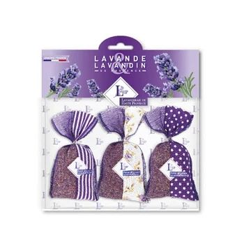 Levendulával töltött Bicolore Violet zsák 18g, 3db-os szett, LAV.LHP6BV