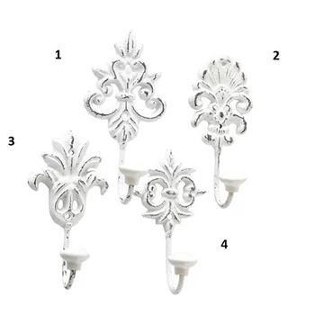 Fehér öntöttvas fogas, 17cm, Ivy, B.G.4429000