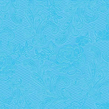 Lace embossed light blue dombornyomott papírszalvéta 25x25cm15db-os, PPD.B007305