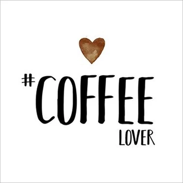 Coffee Lover papírszalvéta 33x33cm,20db-os, PPD.C1332835