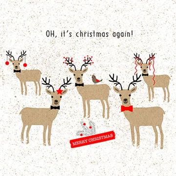 Oh.Christmas again! papírszalvéta 33x33cm,20db-os, PPD.C3332973