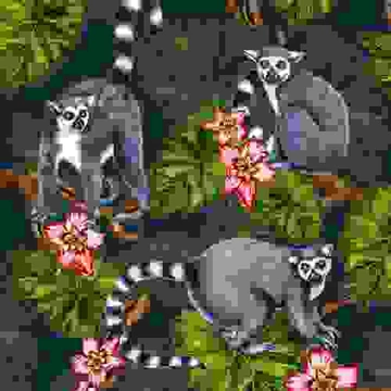 Midnight Madagaskar papírszalvéta 33x33cm, 20db-os, PPD.C1333171