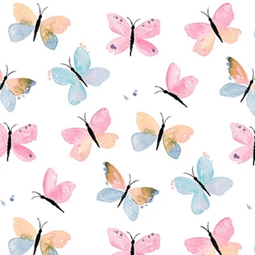 Pastel Butterflies papírszalvéta 33x33cm,20db-os, PPD.C1333208