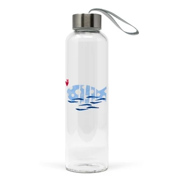 Üvegflaska borosilicate üveg 550ml, Poisson Fish Pesce, PPD.603747