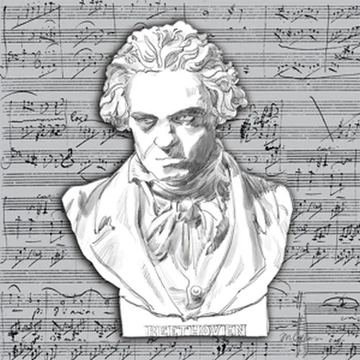 Beethoven papírszalvéta 33x33cm,20db-os, PPD.C1333507 Beethoven papírszalvéta 33x33cm,20db-os, PPD.C1333507