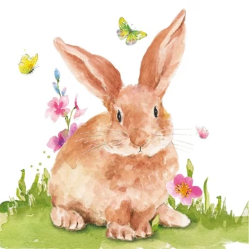 Mr.Rabbit papírszalvéta 33x33cm,20db-os, PPD.C1334009