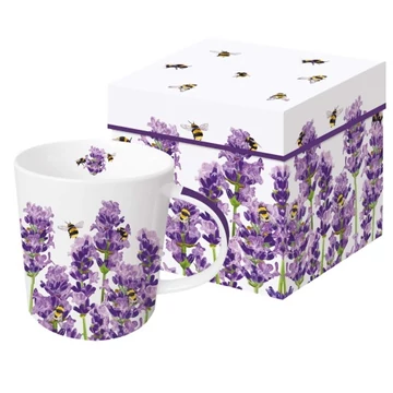 Porcelánbögre 0,35L dobozban,Bees & Lavender , PPD.604305