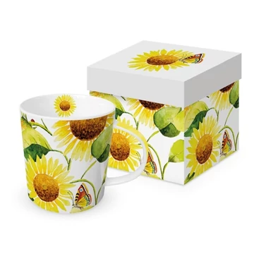 Porcelánbögre dobozban 0,35l, Sunflowers, PPD.604681