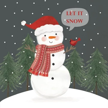 Snowman in Grey papírszalvéta 33x33cm, 20db-os, PPD.C333002065 Snowman in Grey papírszalvéta 33x33cm, 20db-os, PPD.C333002065