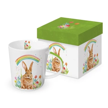 Porcelánbögre 0,35l dobozban, Rainbow Rabbit, PPD.160301343