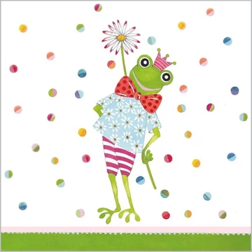 Happy Frog papírszalvéta 33x33cm,20db-os, PPD.C133002221