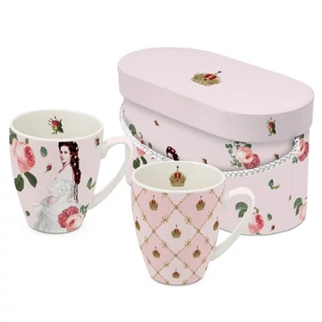 Porcelánbögre 0,35l dobozban, 2db-os, Sisi and Vienna, PPD.160102344