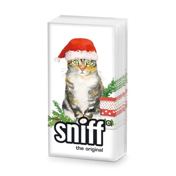 Christmas Kitty papírzsebkendő 10db-os, PPD.SNIFF354101534