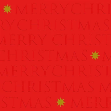 Christmas letters red dombornyomott papírszalvéta 33x33cm,20db-os, PPD.C333102727