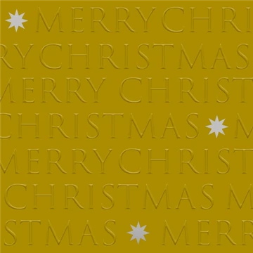 Christmas letters gold dombornyomott papírszalvéta 33x33cm,20db-os, PPD.C333102908