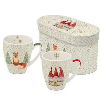 Porcelánbögre 0,35l dobozban,2db-os, Snowflakes, PPD.360102922
