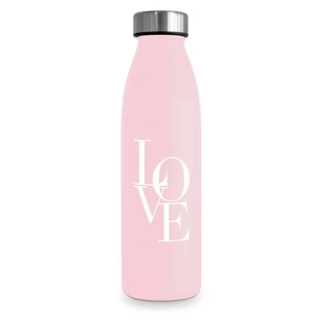 Rozsdamentes acél hőtartó útipalack duplafalú 0,5L, Love rose, PPD.581202708