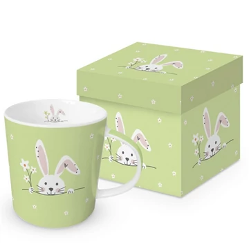 Porcelánbögre 0,4l dobozban, Hello Easter green, PPD.260302946