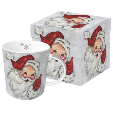 Porcelánbögre 0,4l dobozban, Jolly St. Nick, PPD.360302879