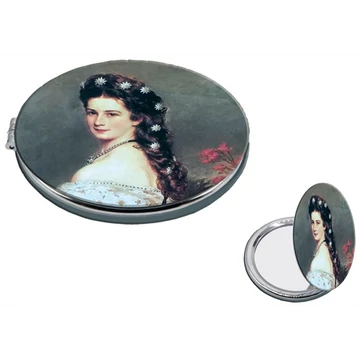 Textilbevonatú zsebtükör 7cm, nagyítós tükörrel, Sisi, FRI.12294 Textilbevonatú zsebtükör 7cm, nagyítós tükörrel, Sisi, FRI.12294