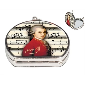 Zsebtükör nagyítós 7x7,5x2,5cm,textilbevonatú,Mozart, FRI.12371 Zsebtükör nagyítós 7x7,5x2,5cm,textilbevonatú,Mozart, FRI.12371