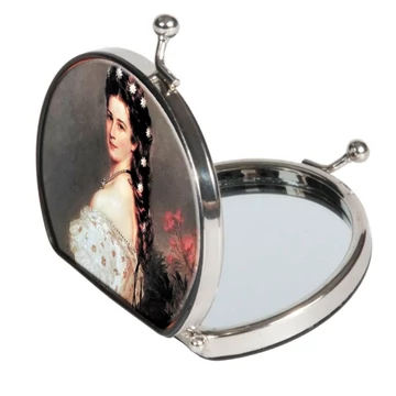 Zsebtükör nagyítós, textilbevonatú, 7x7,5x2,5cm, Sisi, FRI.12376 Zsebtükör nagyítós, textilbevonatú, 7x7,5x2,5cm, Sisi, FRI.12376
