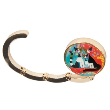 Táskatartó 4,5cm, fém, Rosina Wachtmeister:We want to be together, FRI.12452