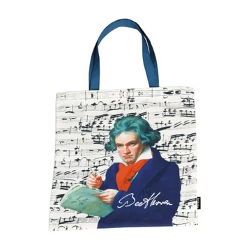Textil bevásárlótáska 38x40cm, polyester, Beethoven, FRI.12726