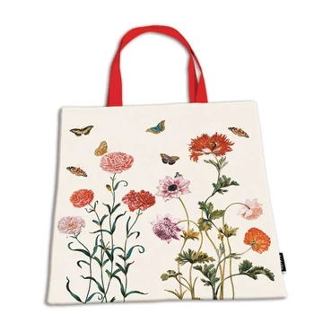 Textil bevásárlótáska 38x40cm, polyester, Maria Sibylla Merian, FRI.12734