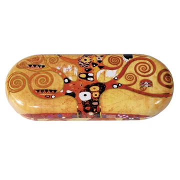Szemüvegtok fémdoboz, 16x2,8x6,6cm, Klimt:Életfa, FRI.18722