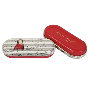 Szemüvegtok fémdoboz, 16x2,8x5,5cm,Mozart, FRI.18771