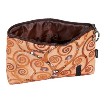 Kozmetikai táska 19x2,5x13cm, polyester,Klimt:Életfa, FRI.19057